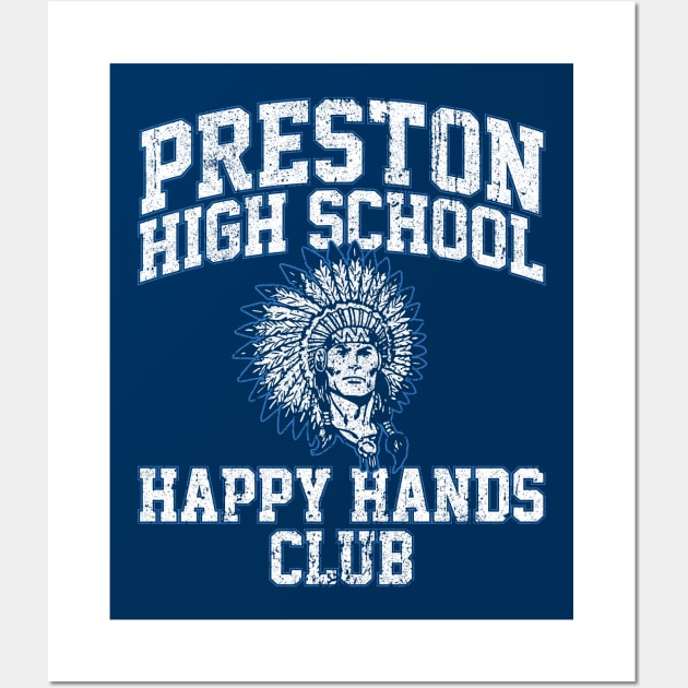 Preston High School Happy Hands Club Wall Art by huckblade